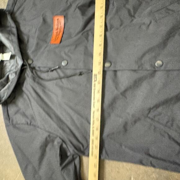 Great Notion Brewing Jacket Mens Snap Button Black M Nylon Hoodie Portland PDX - Picture 5 of 7